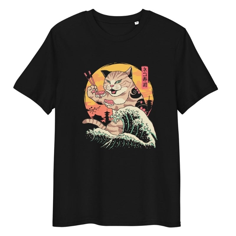 Japanilainen Kaiju Neko Sushi T-paita - S