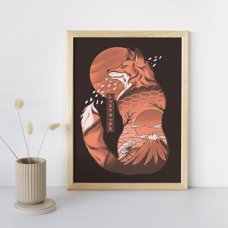 Japanilainen kettujuliste - A3