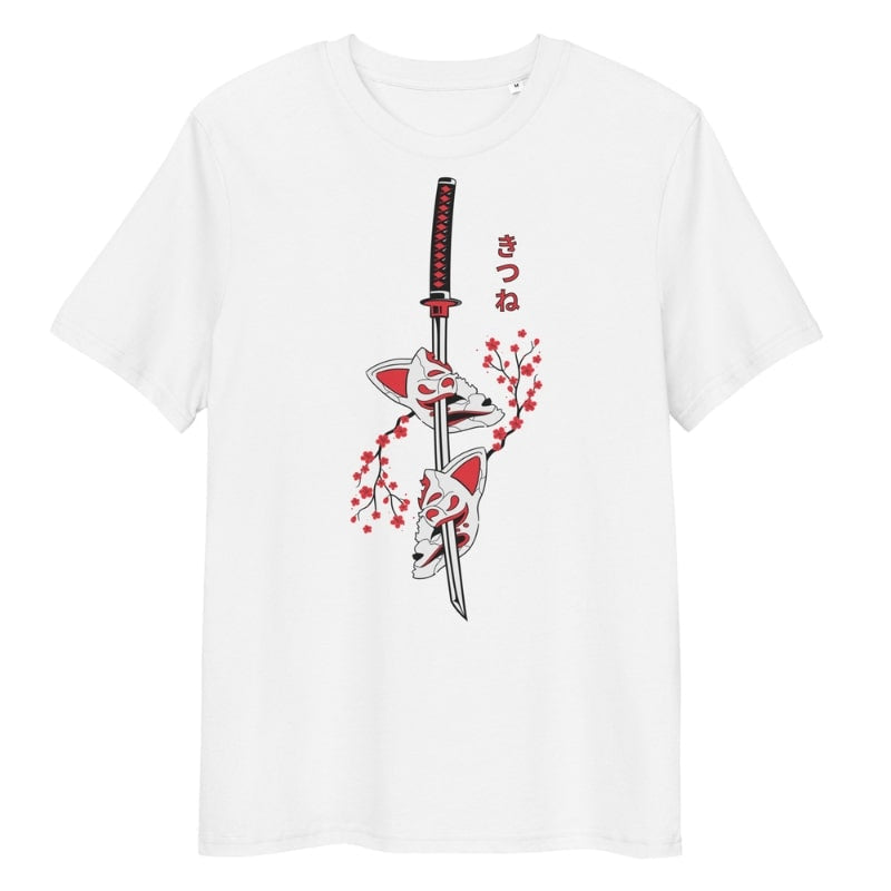 Japanilainen Kitsune Sakura T-paita - S