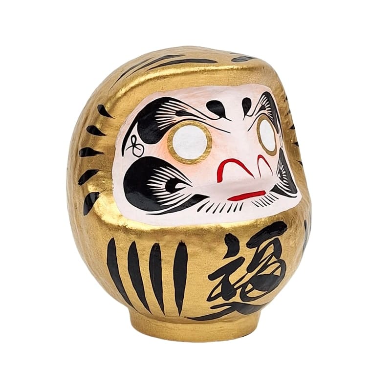 Japanilainen kultainen Daruma - 9-15 cm