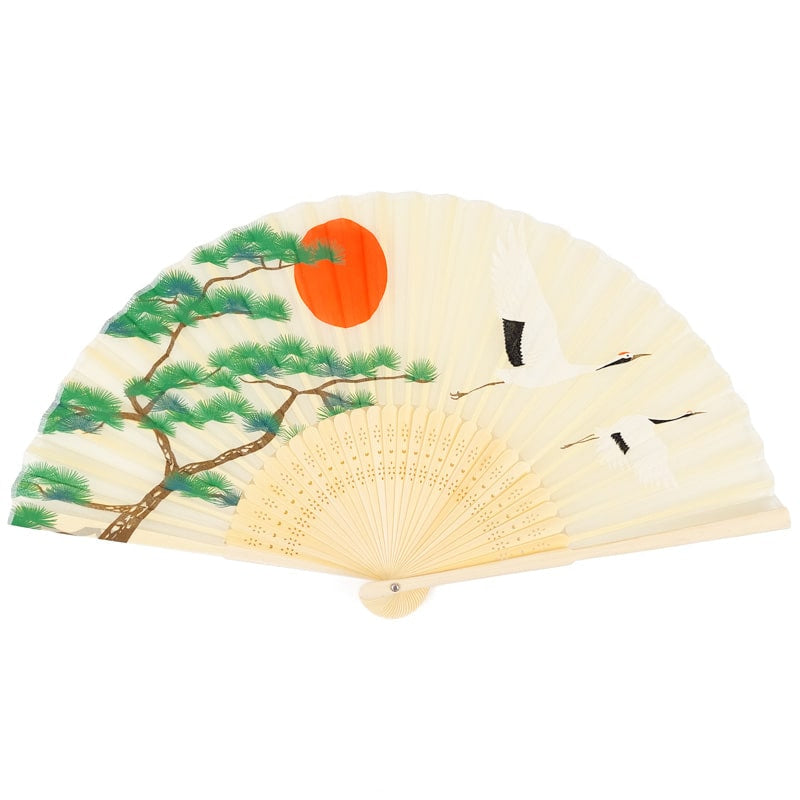Japanilainen kurki & mänty tuuletin