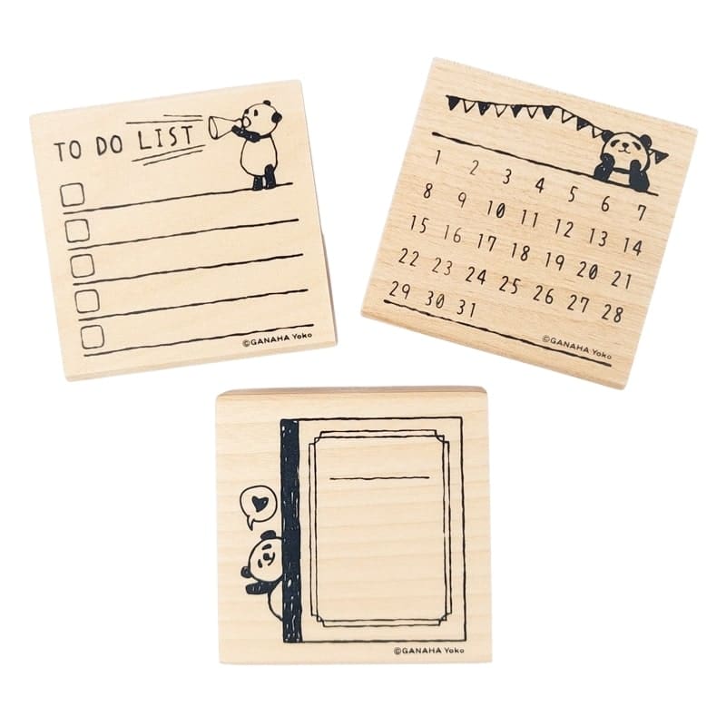 Japanilainen leima Panda Notes