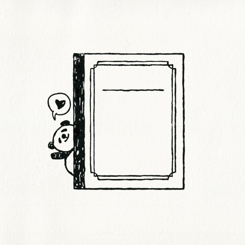 Japanilainen leima Panda Notes