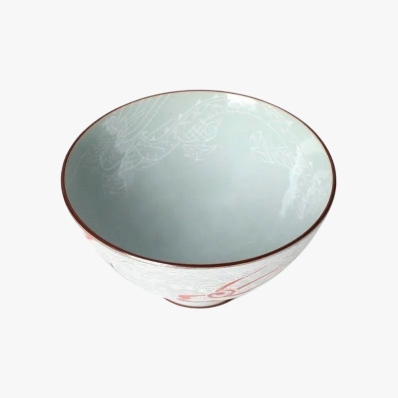 japanilainen lohikäärme keraaminen kulho