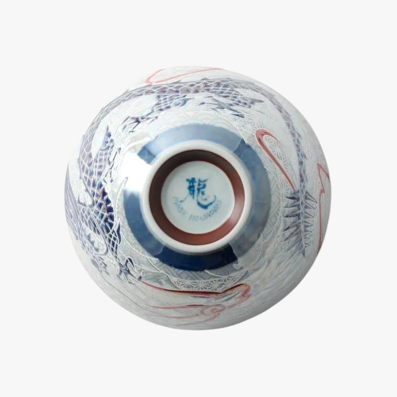 japanilainen lohikäärme keraaminen kulho