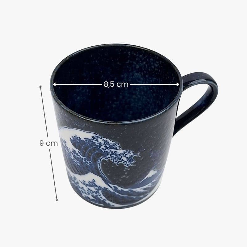 Japanilainen muki Kanagawa Blue