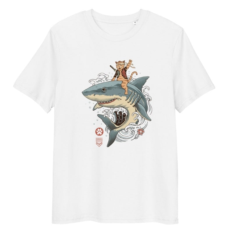 Japanilainen Neko Shark T-paita - S