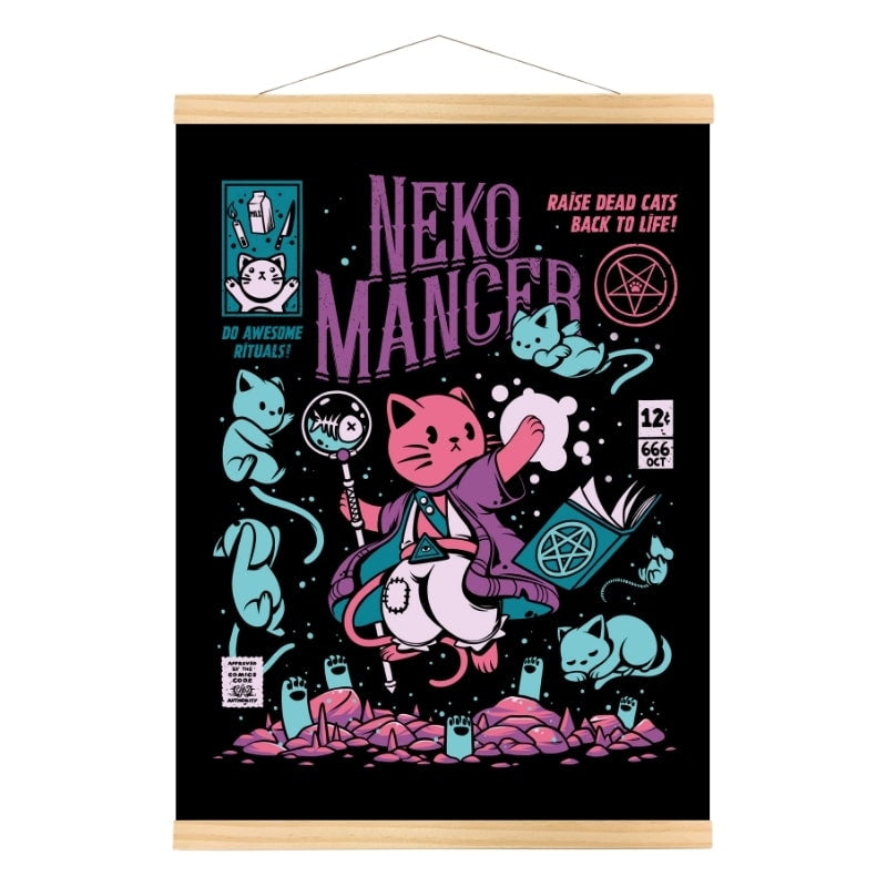 Japanilainen Nekomancer-juliste - A3