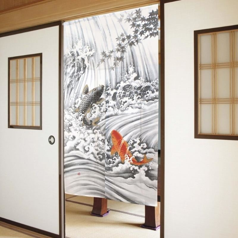 Japanilainen Noren Koi-karppi