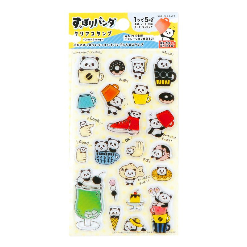 Japanilainen Panda läpinäkyvät postimerkit