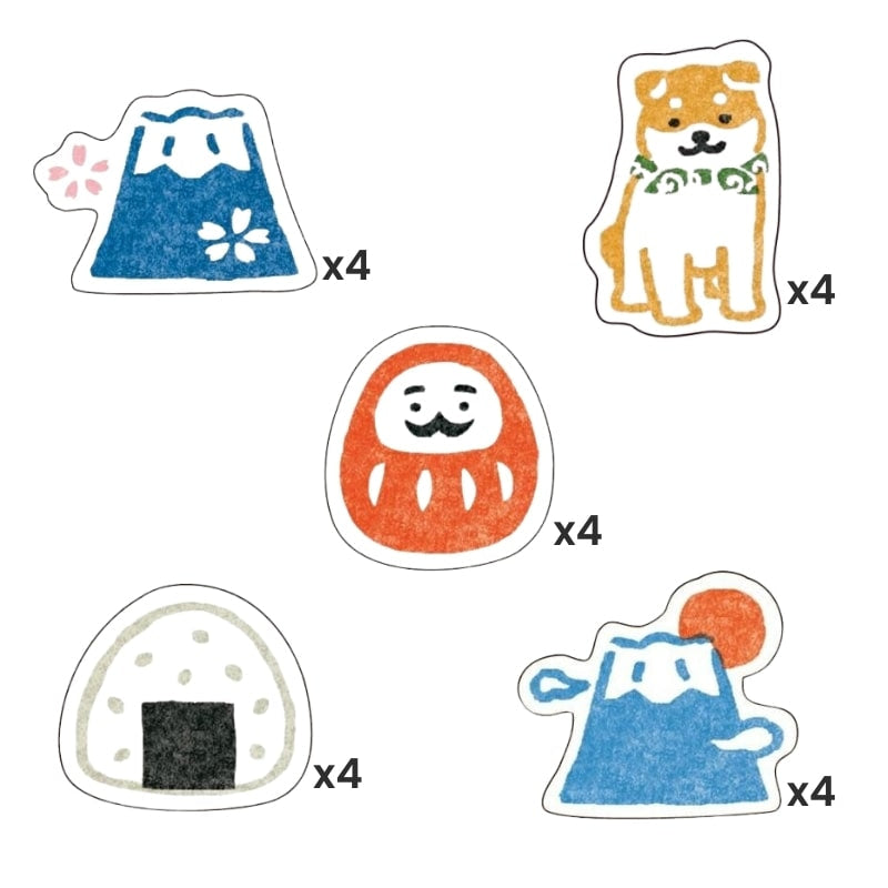 Japanilainen paperi tarroja