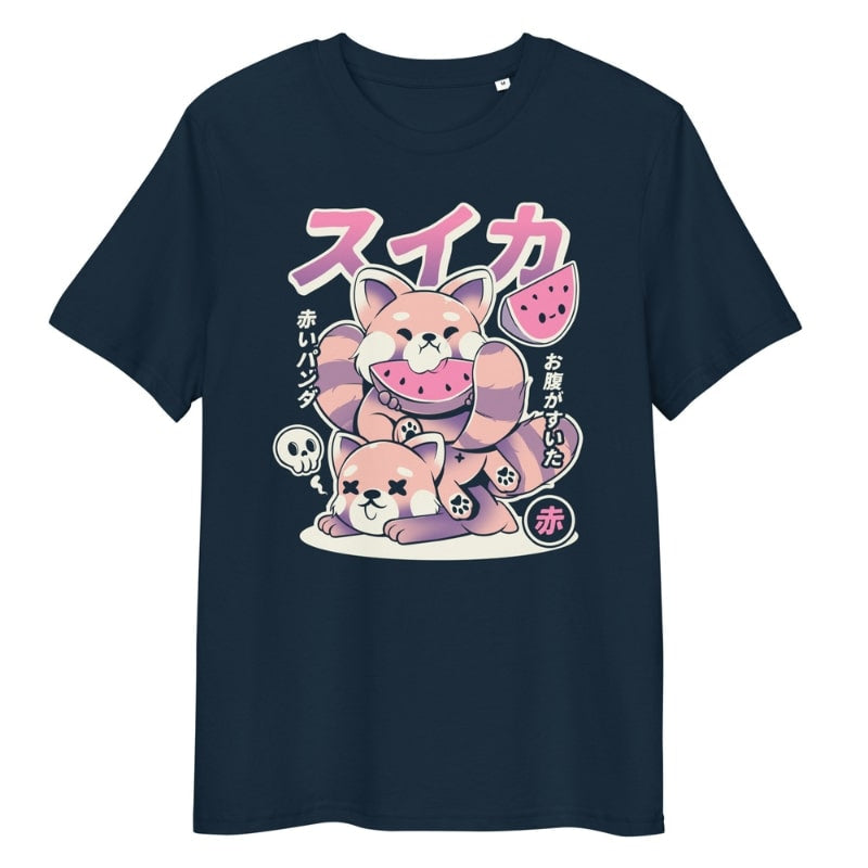 Japanilainen punainen panda T-paita - S