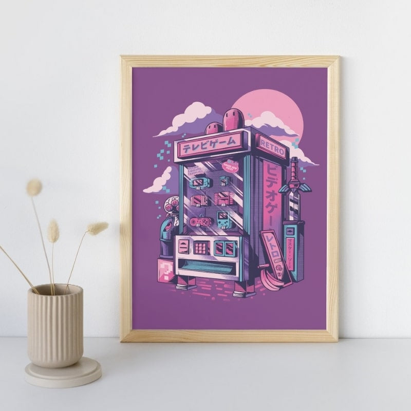 Japanilainen retro-pelijuliste - A3