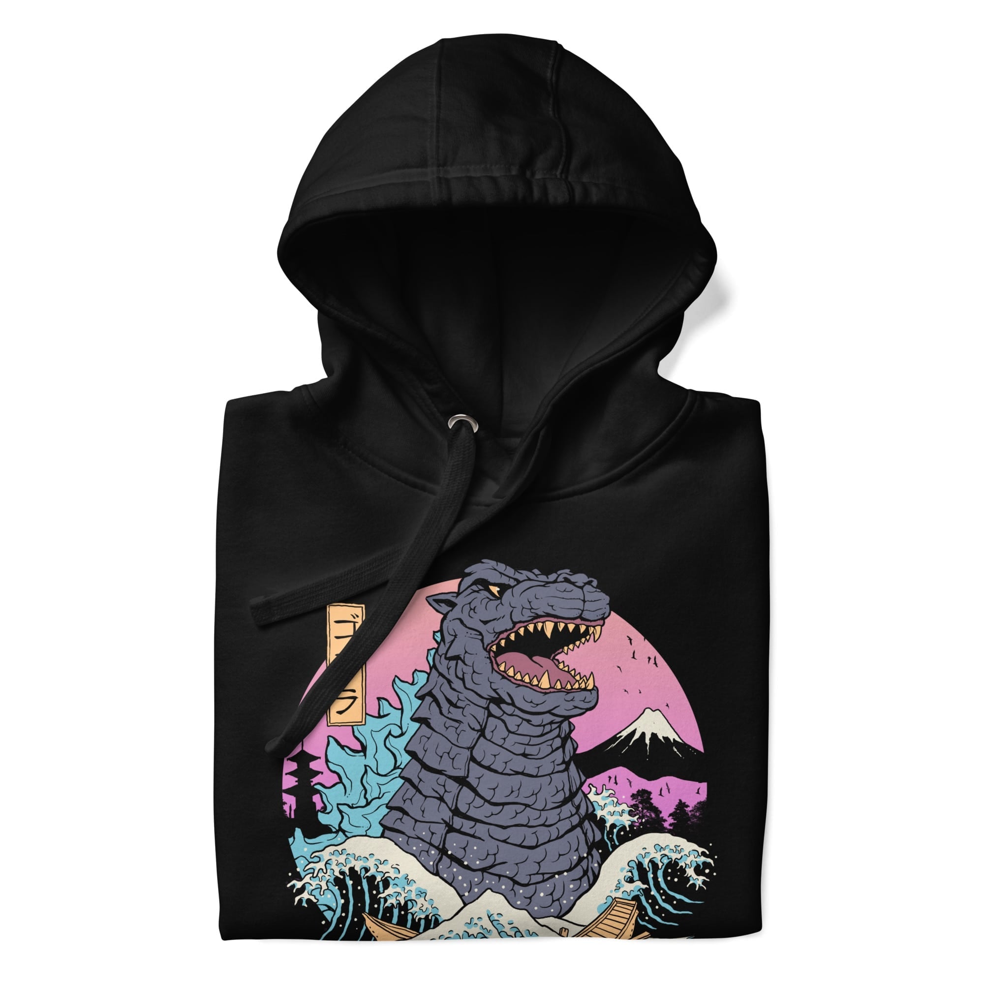 Japanilainen Retro Kaiju huppari