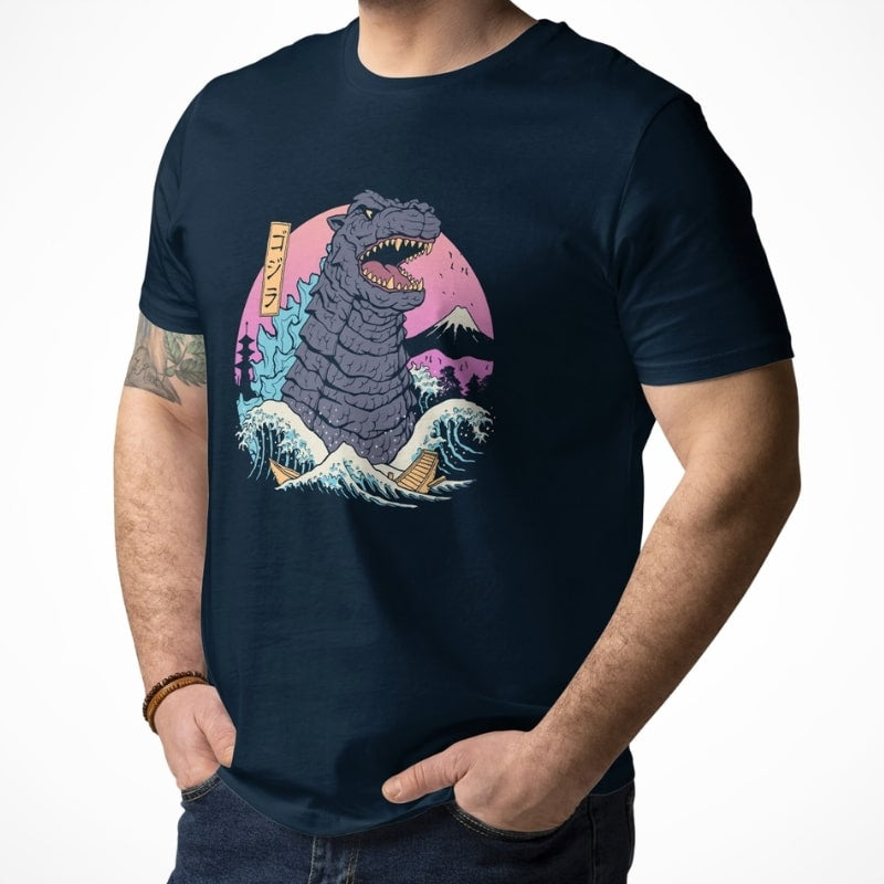 Japanilainen Retro Kaiju T-paita
