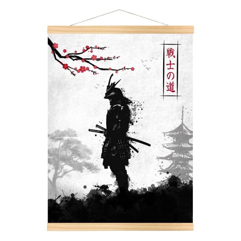 Japanilainen samurai-soturi juliste - A3