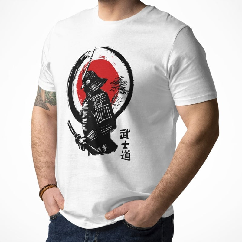 Japanilainen samurai T-paita