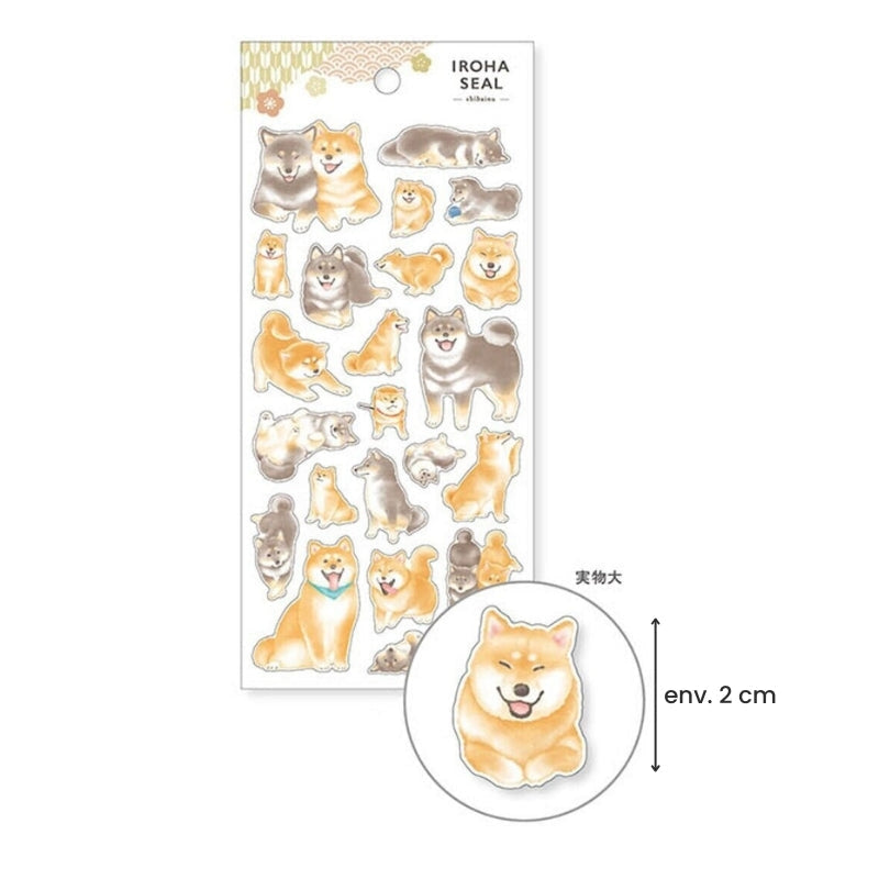 Japanilainen Shiba Inu tarroja