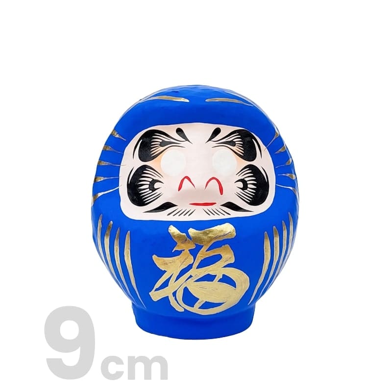 Japanilainen sininen Daruma - 9-15 cm