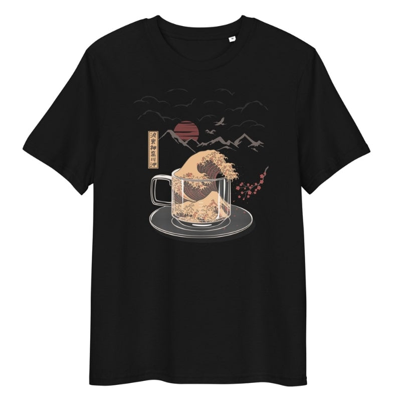 Kanagawa Coffee Japanilainen T-paita - S