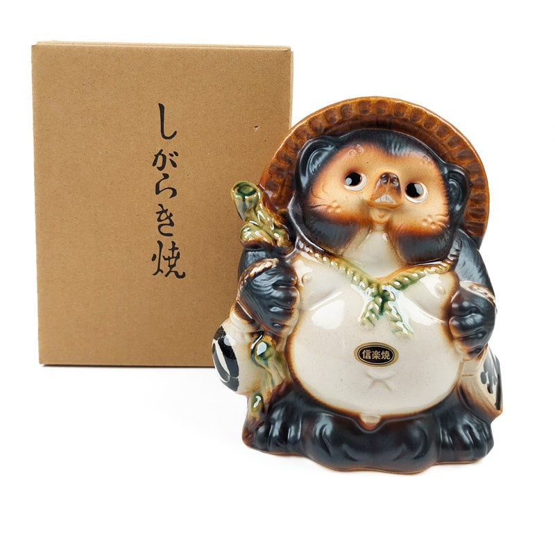 Japanilainen Tanuki Statuette