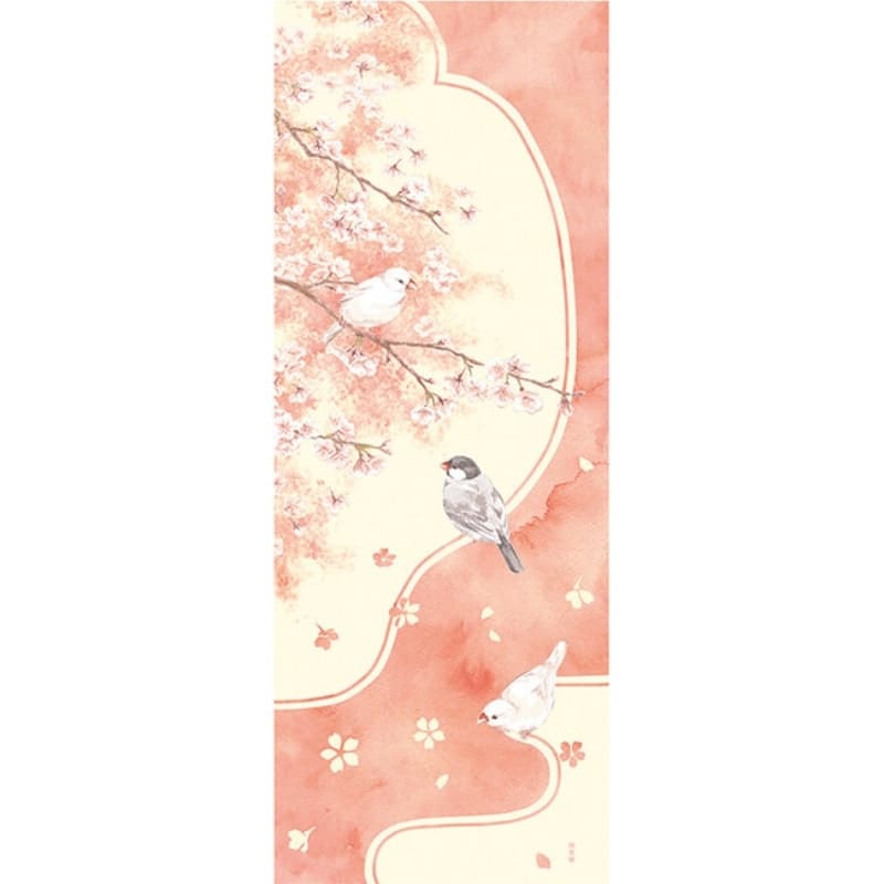 Japanilainen Tenugui Haru Tori