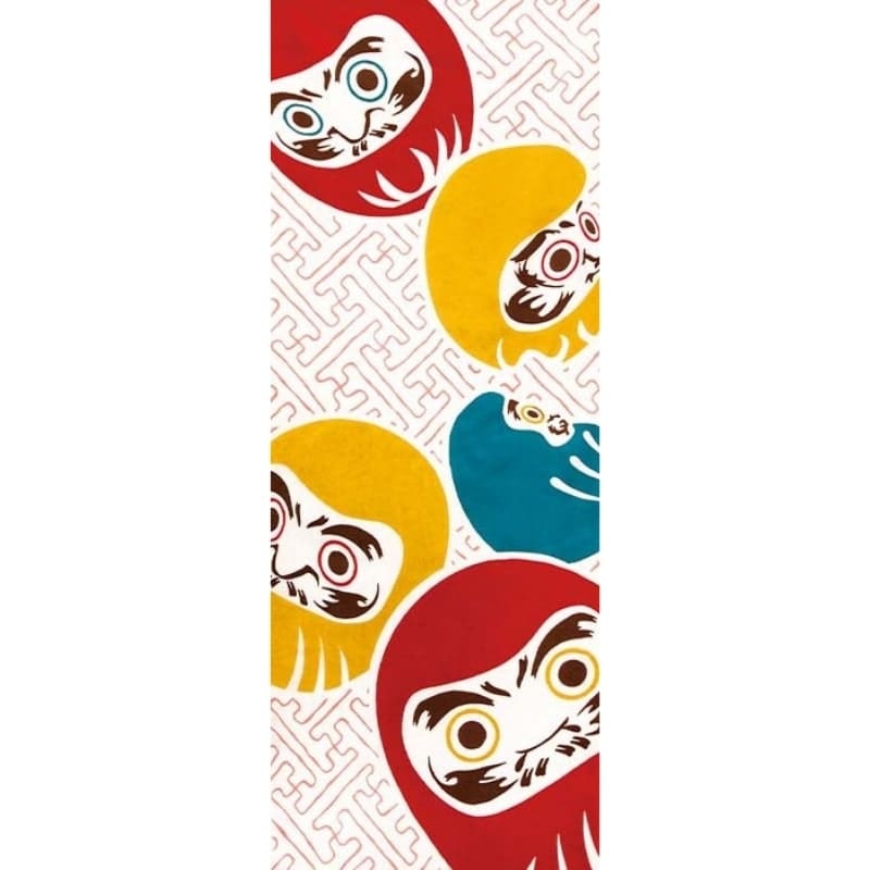 Japanilainen Tenugui Shiawase Daruma