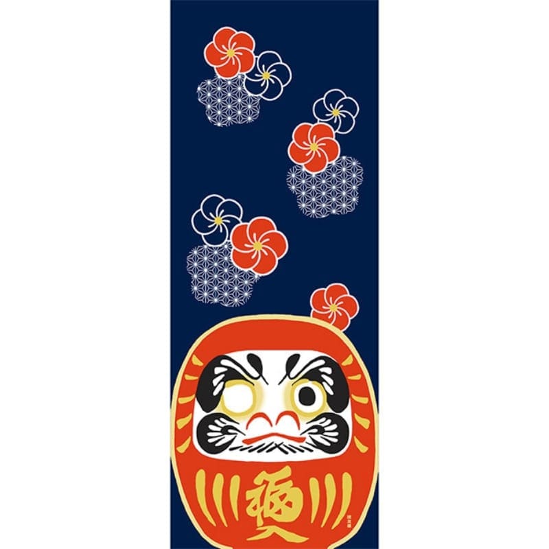 Japanilainen Tenugui Ume Daruma