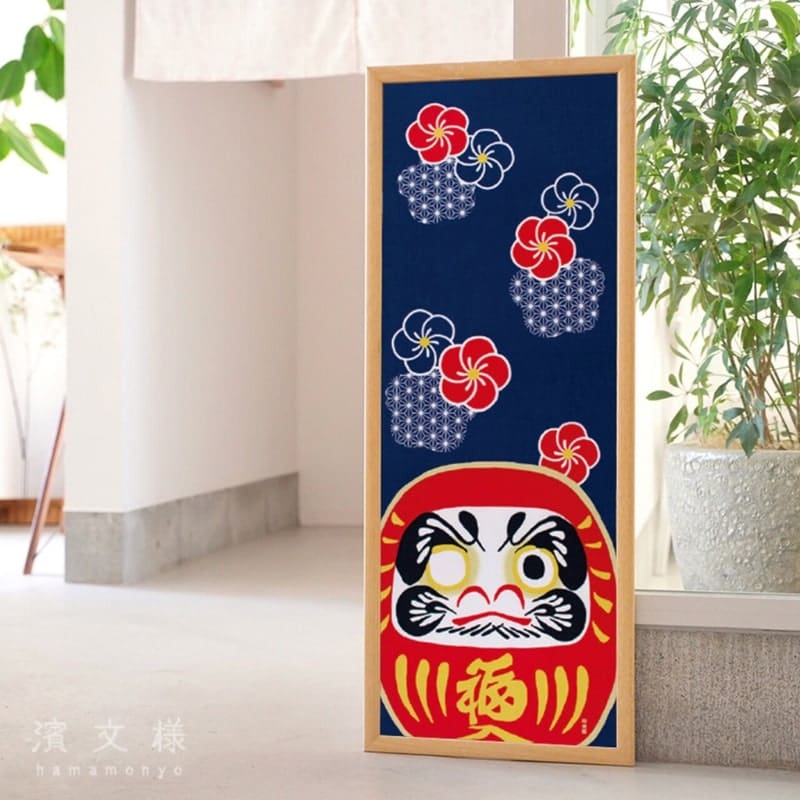 Japanilainen Tenugui Ume Daruma