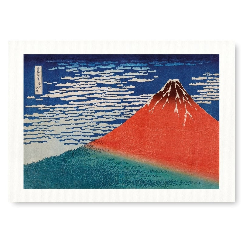 Fuji-vuori punainen japanilainen tuloste - A3