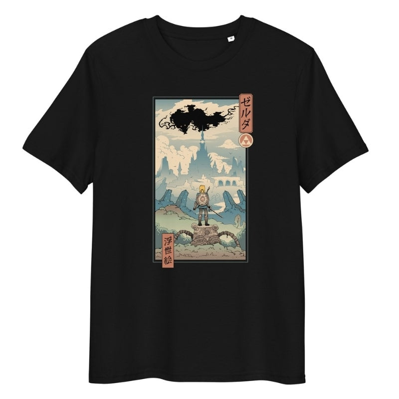 Japanilainen Ukiyo-e legenda T-paita - S / Musta