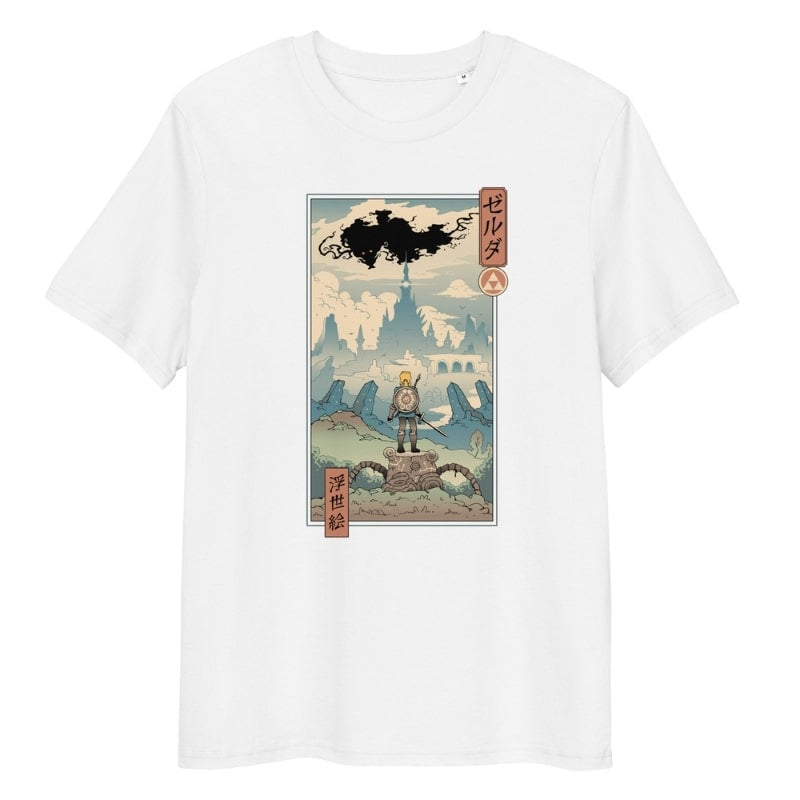 Japanilainen Ukiyo-e legenda T-paita - S / Valkoinen