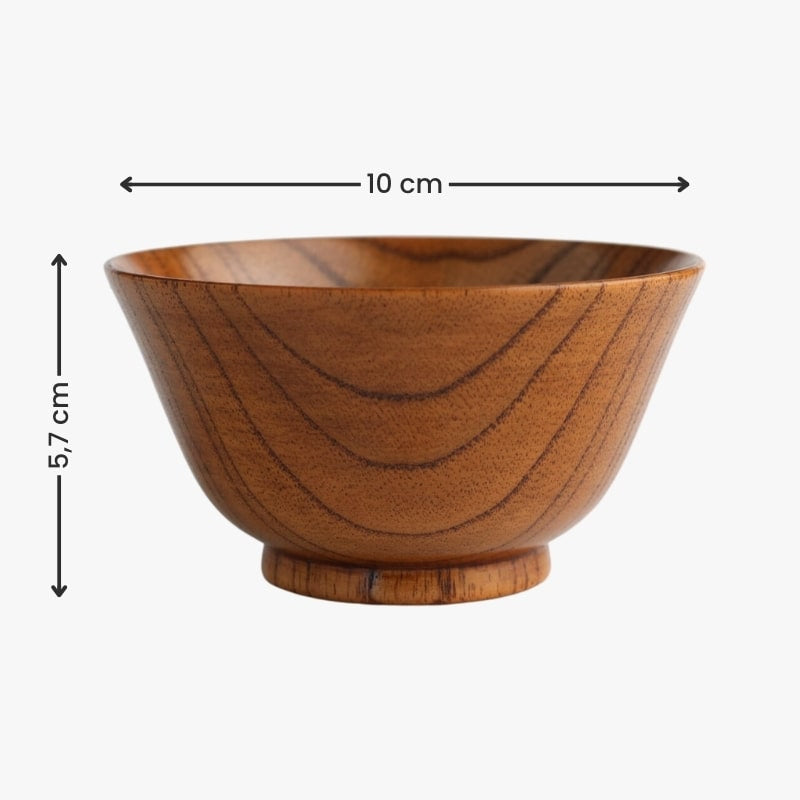 Japanilainen Urushi puinen kulho
