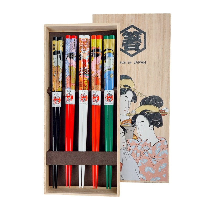 Japanilaiset Ukiyo-e syömäpuikot setti