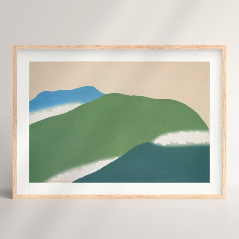 Japanilaiset vuoret juliste - A3