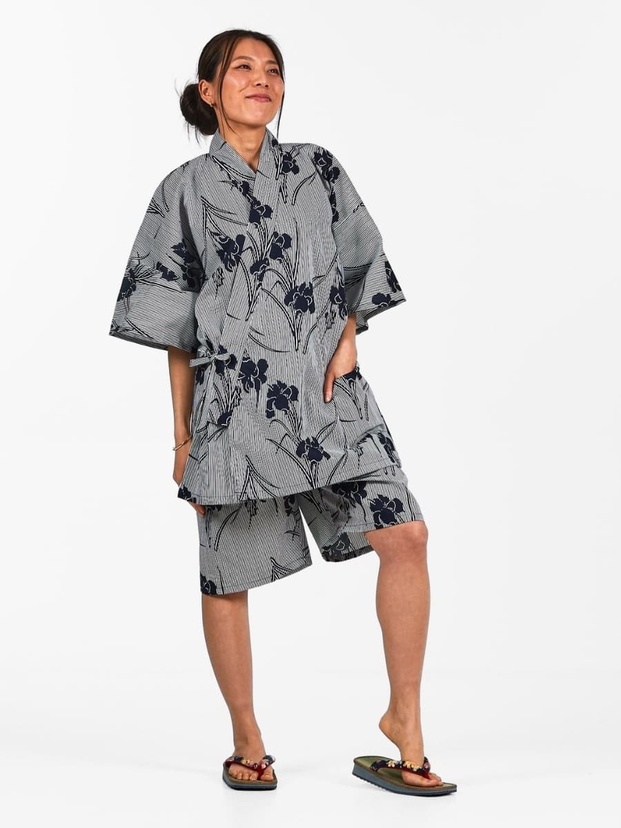 Naisten japanilainen Iris Jinbei - S