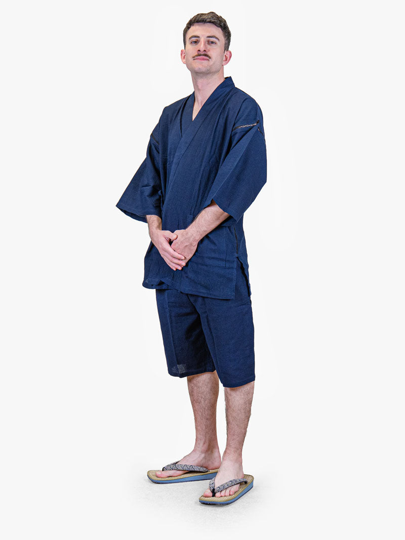 Jinbei, japanilainen, miesten, tummansininen
