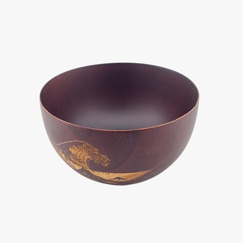 Kanagawa Japanilainen puinen kulho