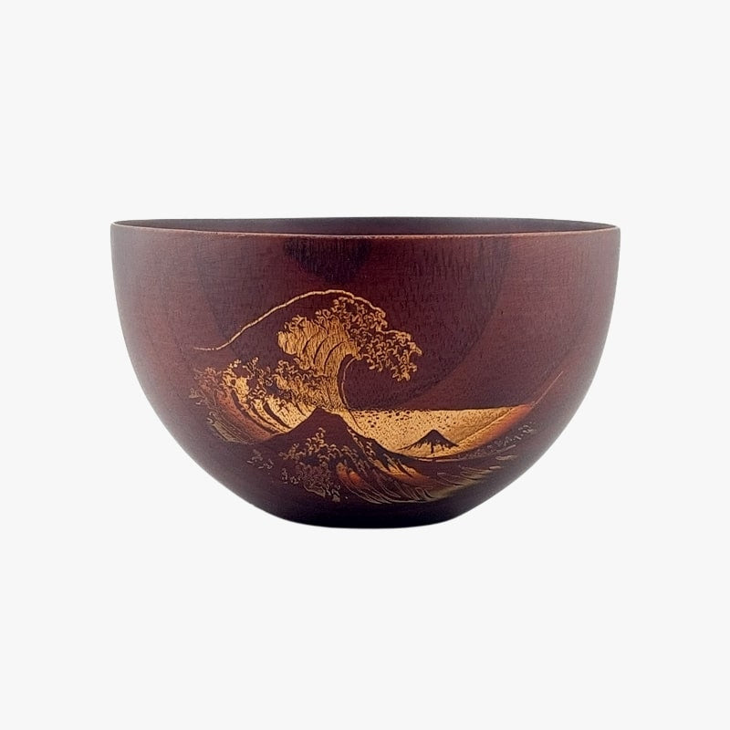 Kanagawa Japanilainen puinen kulho