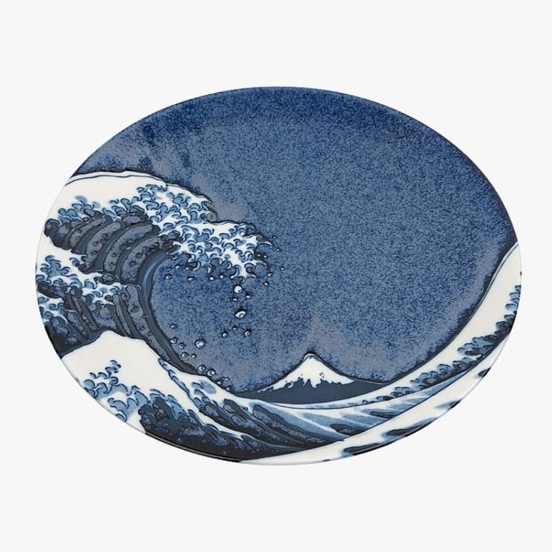 Kanagawa pyöreä japanilainen lautanen