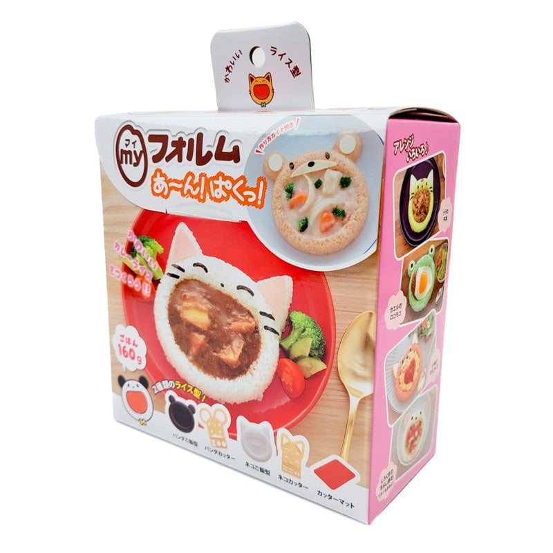 Kawaii eläin riisi muotti