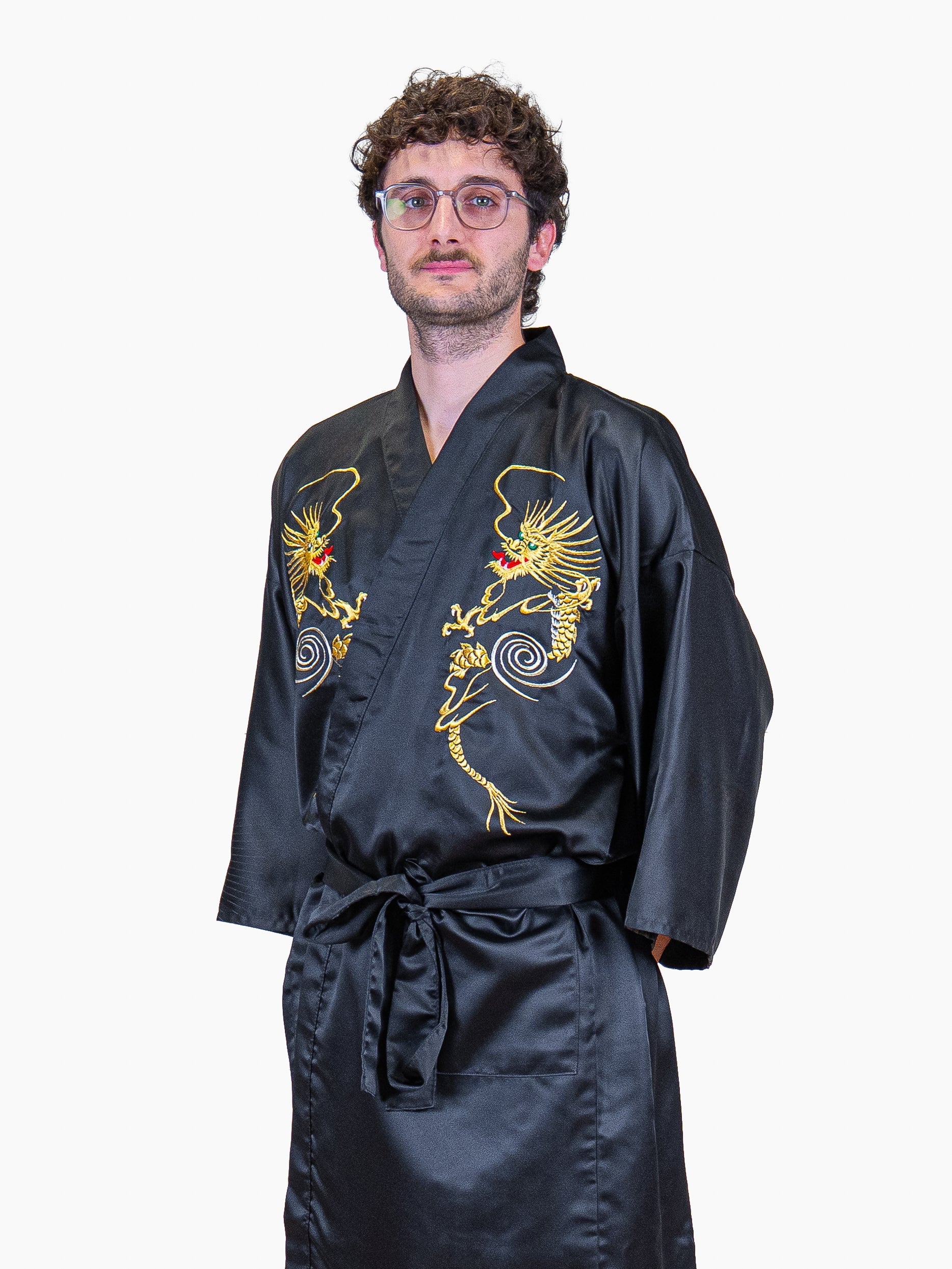 Miesten oversize-kimonohappi, kultainen lohikäärme