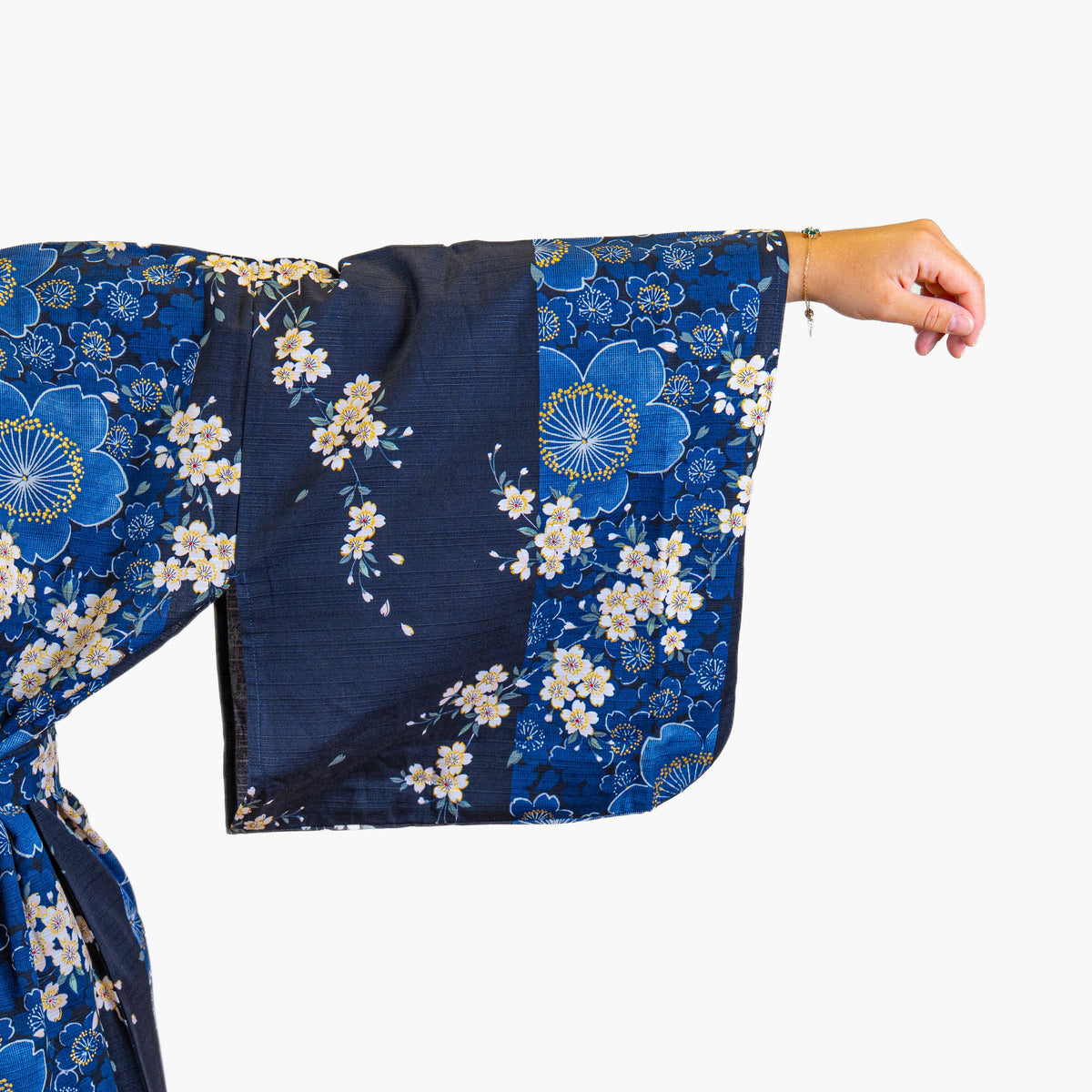 Naisten japanilainen kimono, sininen Sakura