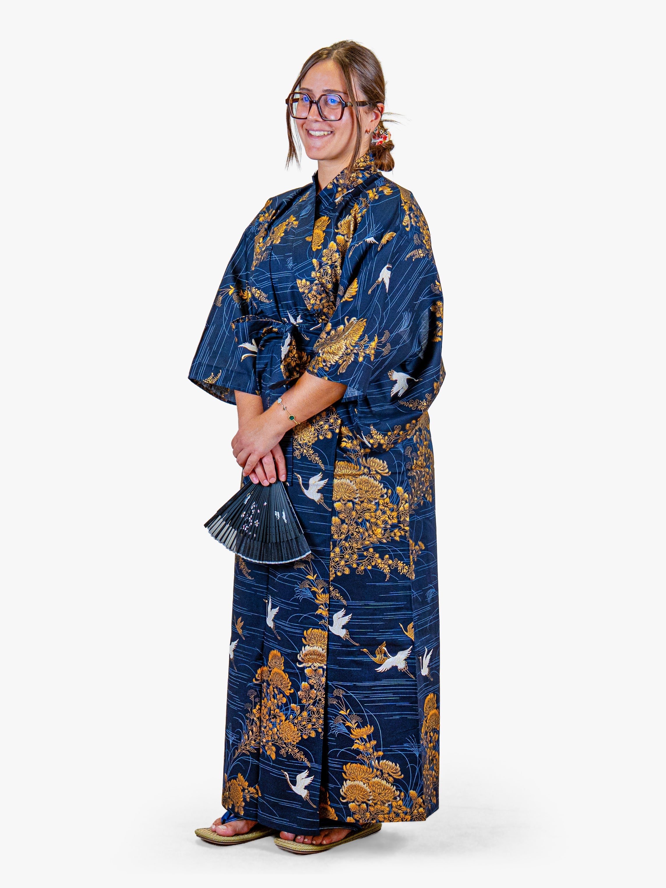 Naisten japanilainen kimono Kiku Tsuru