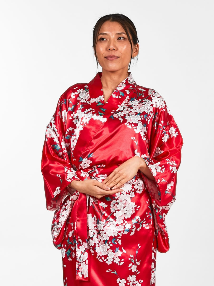 Cherry Blossom Naisten japanilainen Kimono - Yhden kokoinen
