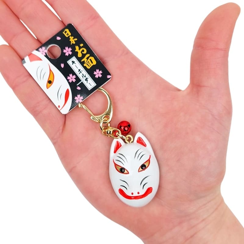 Kitsune naamio avaimenperä