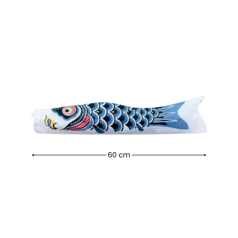 Koinobori japanilainen perinteinen musta 60 cm