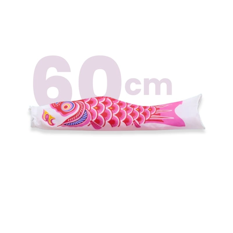 Perinteinen vaaleanpunainen japanilainen Koinobori - 60 cm