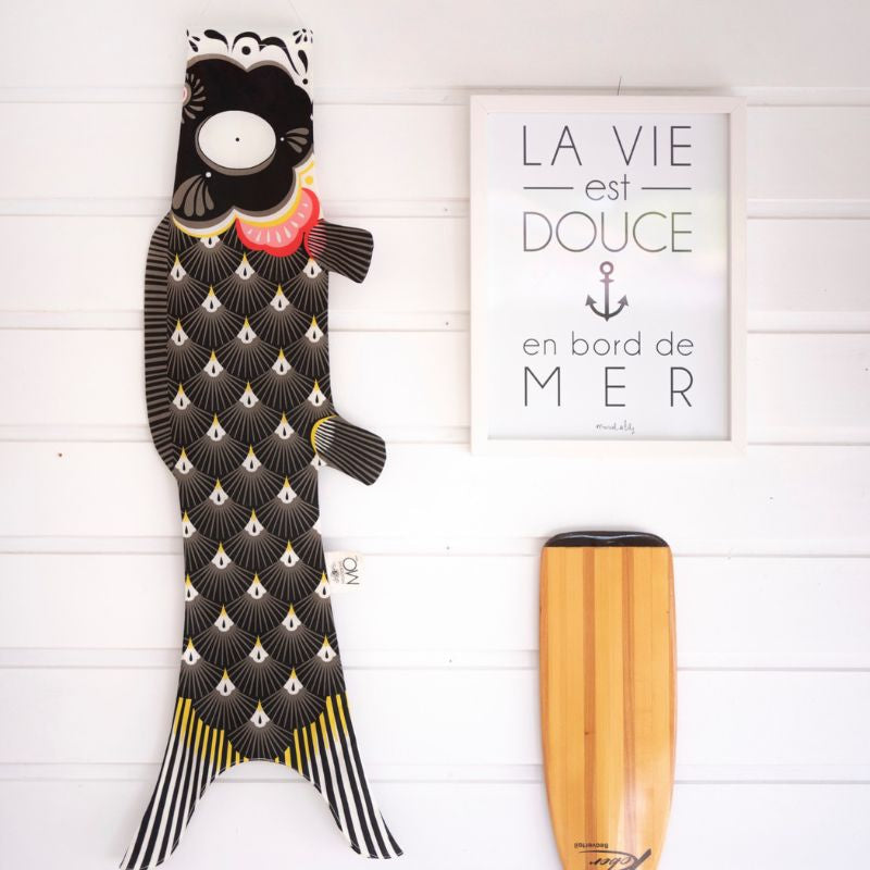 Koinobori Perinteinen musta (M)