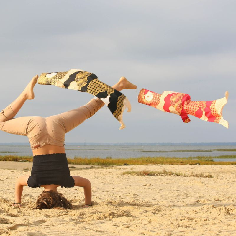 Koinobori tilkkutäkki punainen (M)